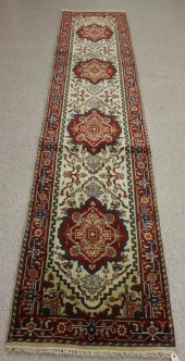 HAND KNOTTED ORIENTAL HALL RUG
