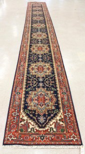 HAND KNOTTED ORIENTAL HALL RUG