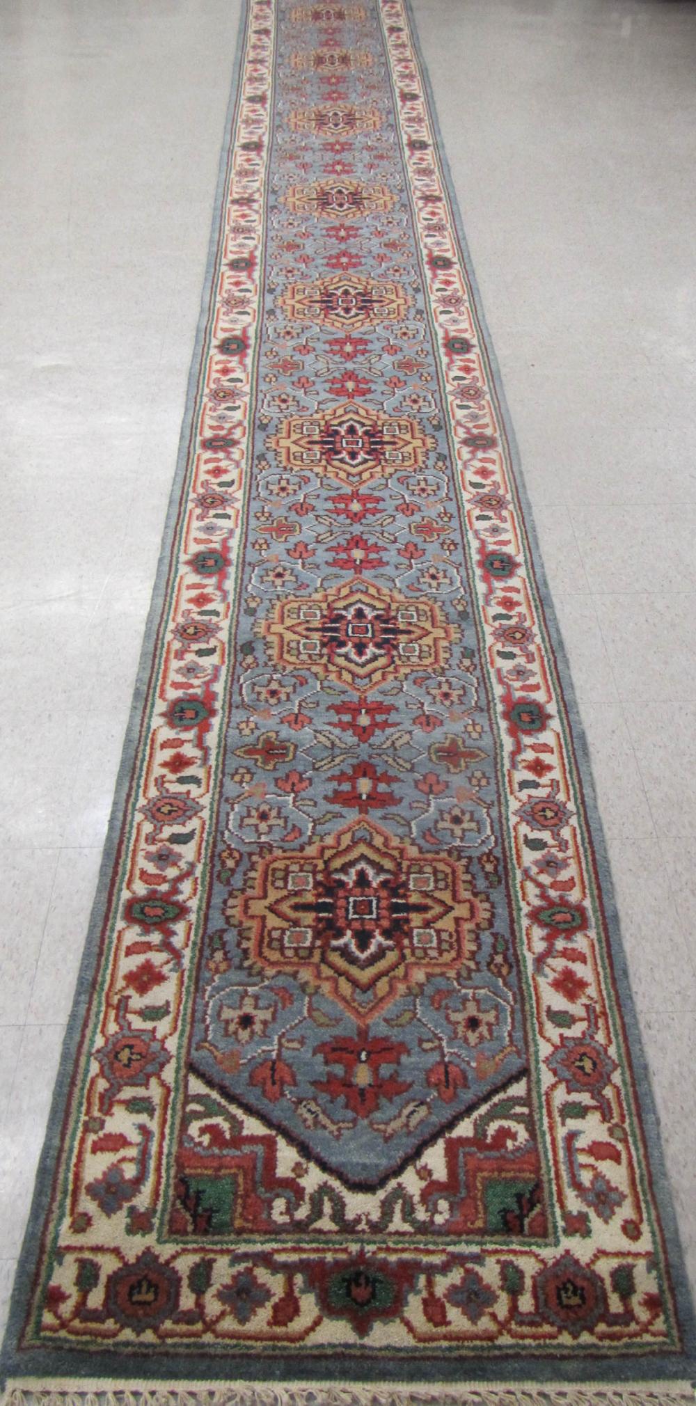 HAND KNOTTED ORIENTAL LONG RUG,