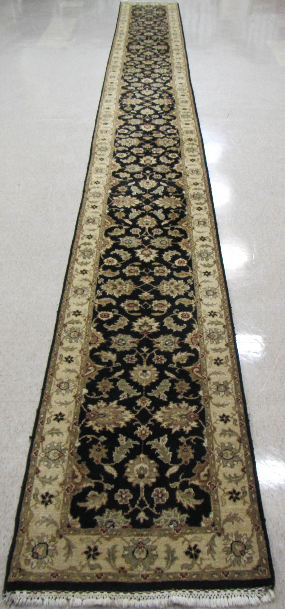 HAND KNOTTED ORIENTAL LONG RUG,
