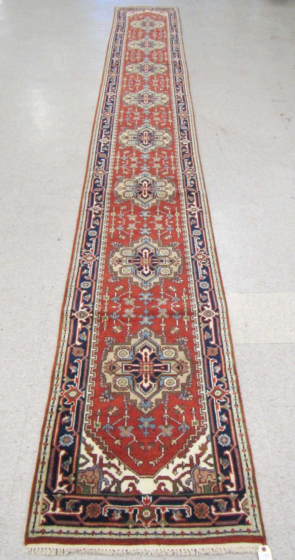 HAND KNOTTED ORIENTAL LONG RUG,
