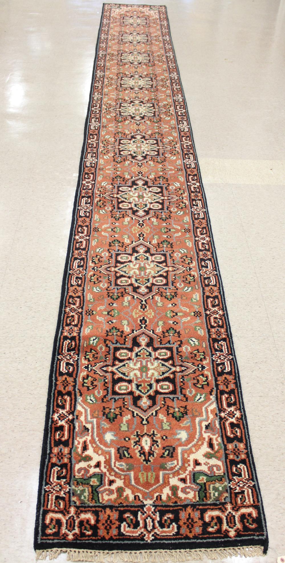 HAND KNOTTED ORIENTAL LONG RUG,