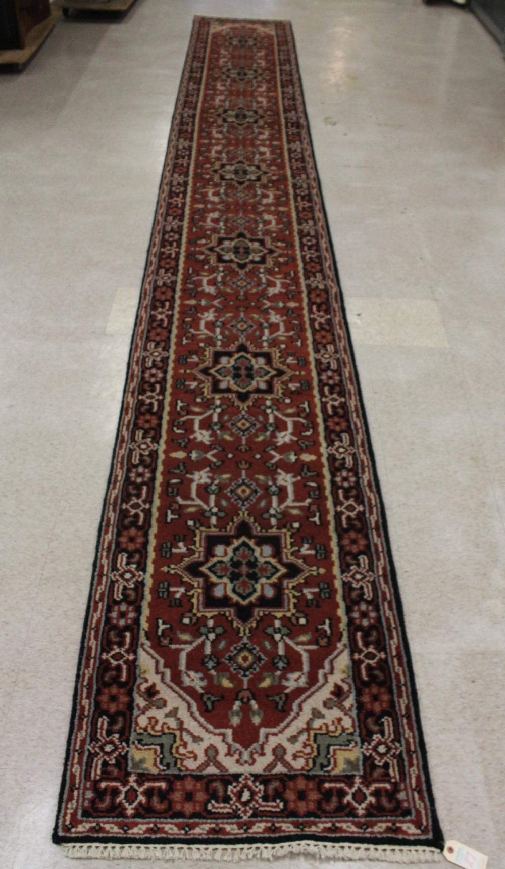 HAND KNOTTED ORIENTAL LONG RUG,