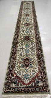 HAND KNOTTED ORIENTAL RUNNER,