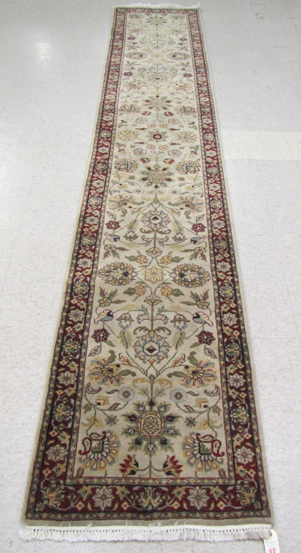 HAND KNOTTED ORIENTAL RUNNER,