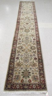 HAND KNOTTED ORIENTAL RUNNER,
