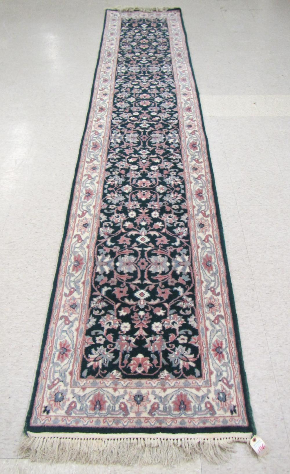 HAND KNOTTED ORIENTAL RUNNER,