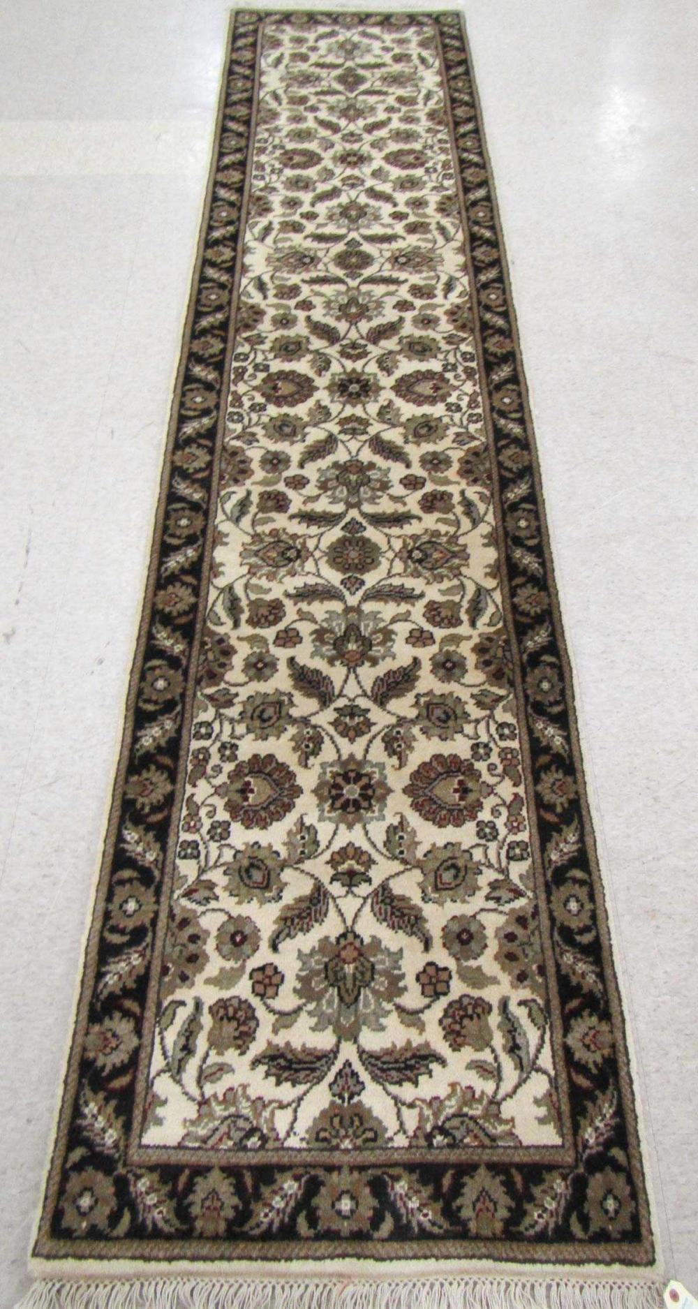 HAND KNOTTED ORIENTAL RUNNER,