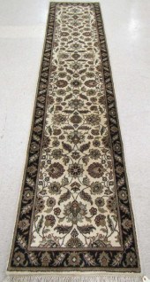 HAND KNOTTED ORIENTAL RUNNER,