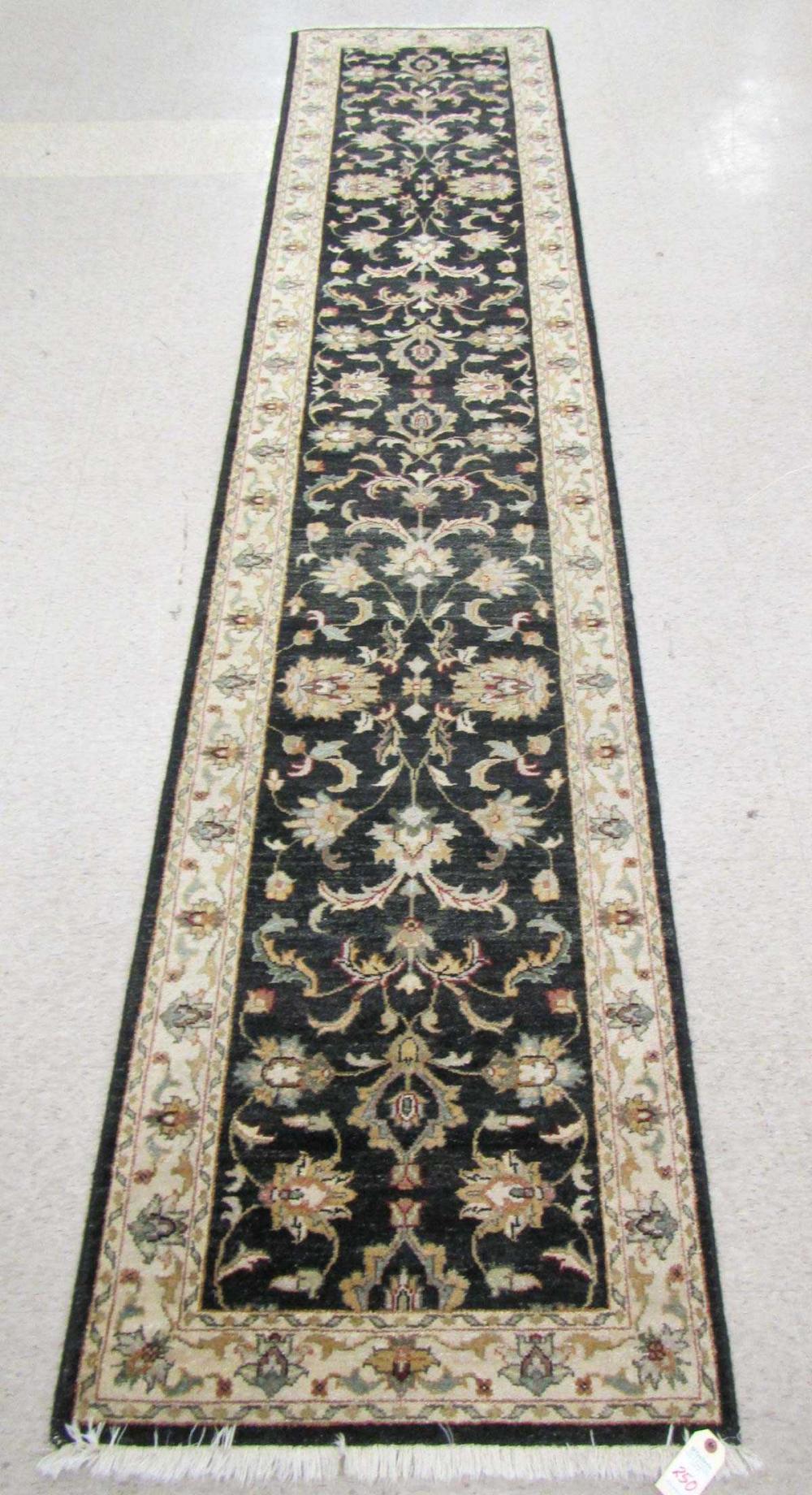 HAND KNOTTED ORIENTAL RUNNER,