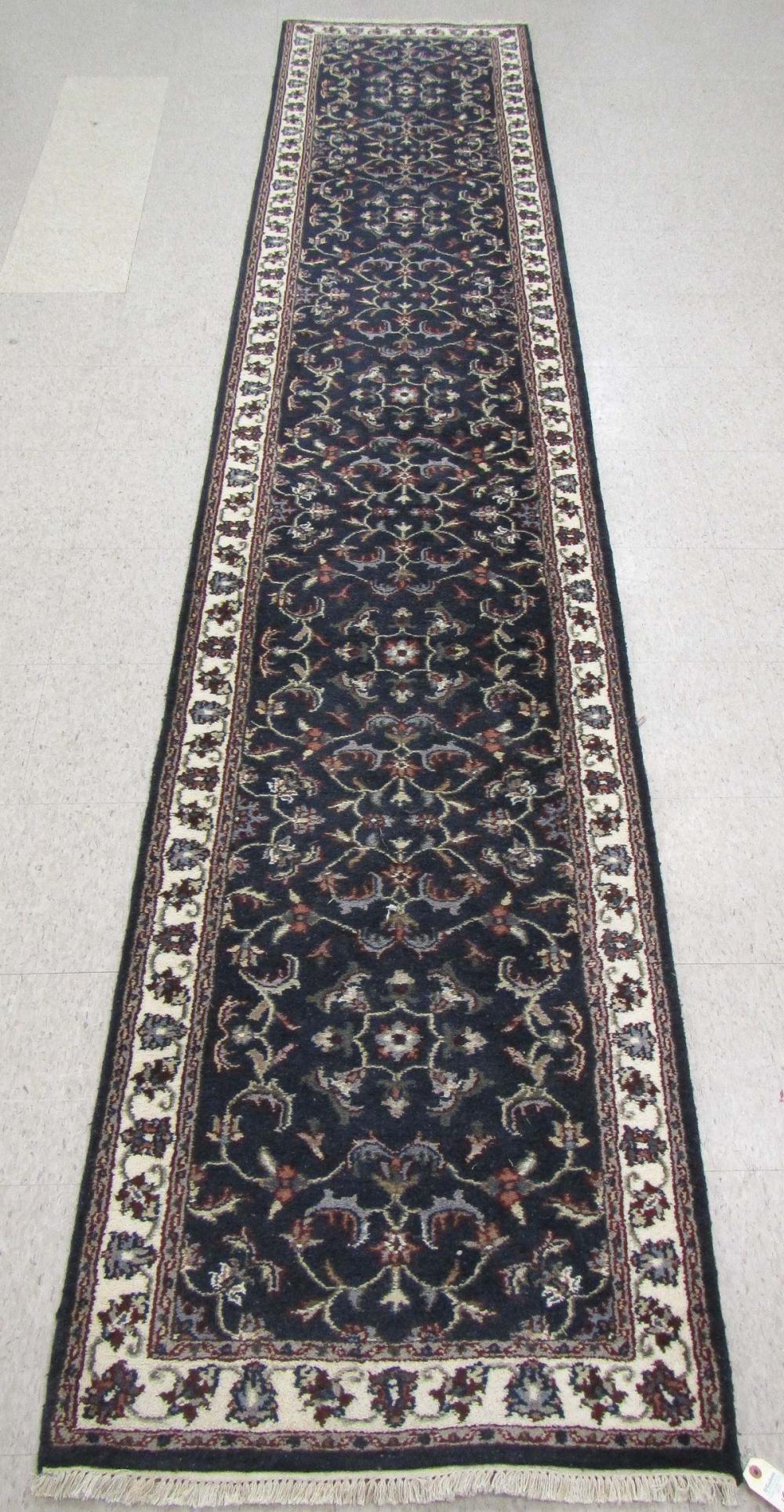 HAND KNOTTED ORIENTAL RUNNER,