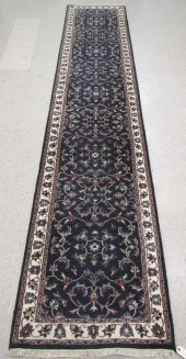 HAND KNOTTED ORIENTAL RUNNER,
