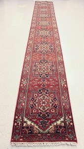 HAND KNOTTED ORIENTAL RUNNER,