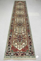 HAND KNOTTED ORIENTAL RUNNER,
