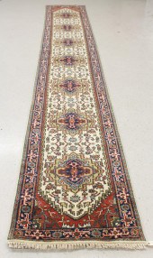 HAND KNOTTED ORIENTAL RUNNER,