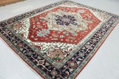 HAND KNOTTED ORIENTAL WOOL CAR