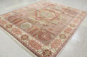 HAND KNOTTED ORIENTAL WOOL CAR