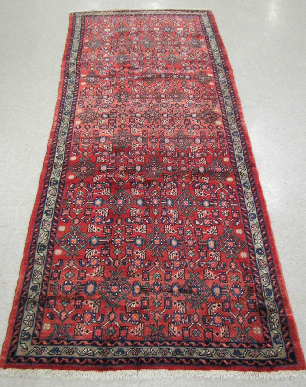 HAND KNOTTED PERSIAN AREA RUG,