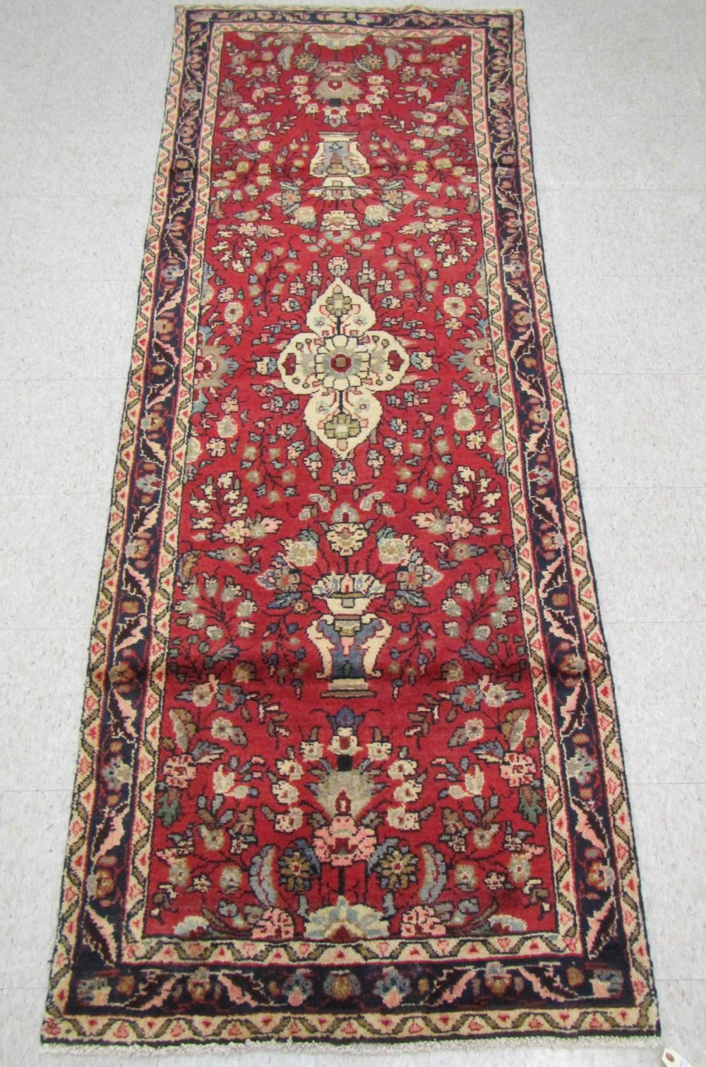 HAND KNOTTED PERSIAN AREA RUG,