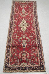 HAND KNOTTED PERSIAN AREA RUG,