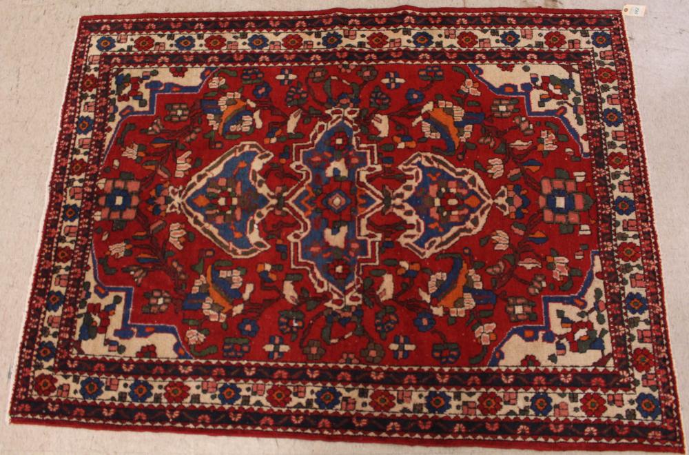HAND KNOTTED PERSIAN AREA RUGHAND