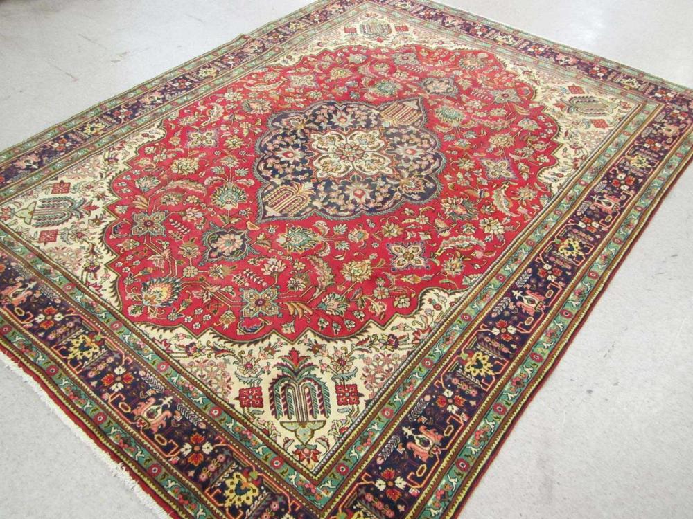 HAND KNOTTED PERSIAN CARPET, FLORAL