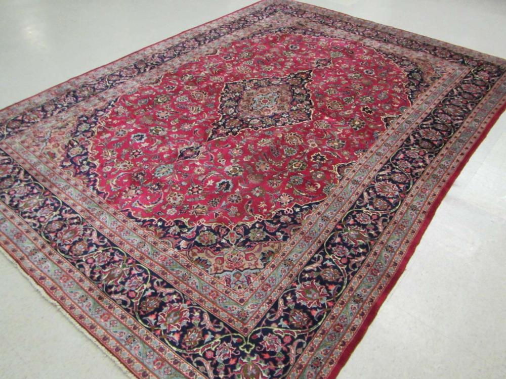 HAND KNOTTED PERSIAN CARPET, FLORAL