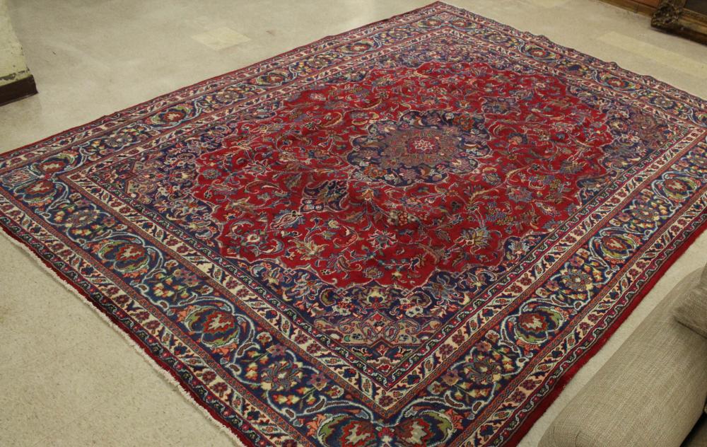 HAND KNOTTED PERSIAN CARPET, FLORAL
