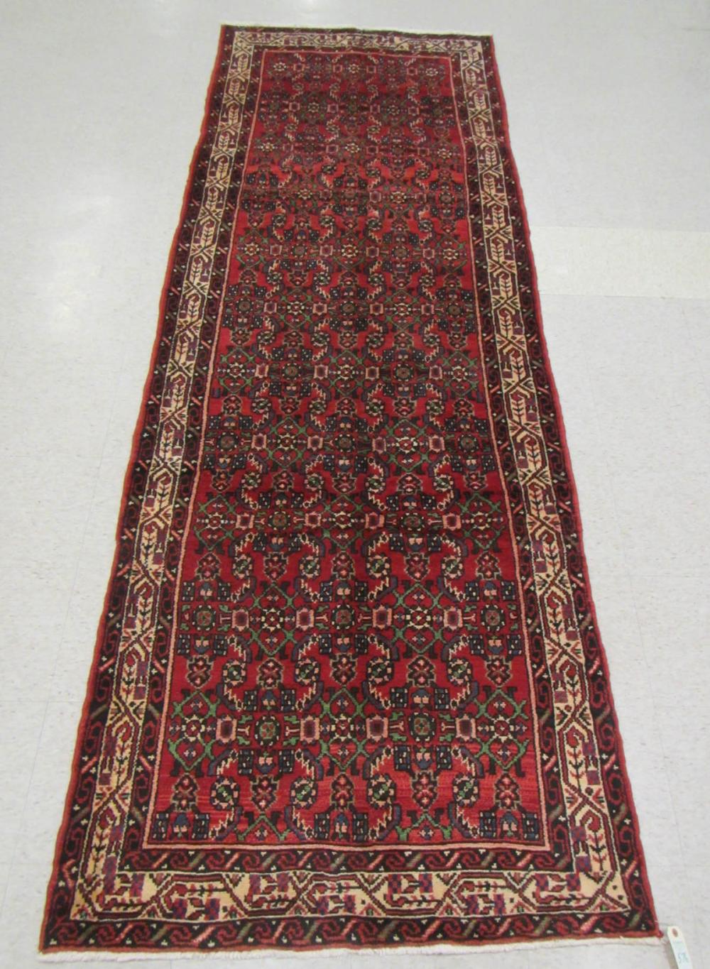 HAND KNOTTED PERSIAN ENJILIS AREA