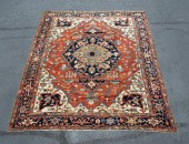 HAND KNOTTED PERSIAN HERIZ, 13