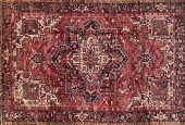 HAND KNOTTED PERSIAN HERIZ CAR