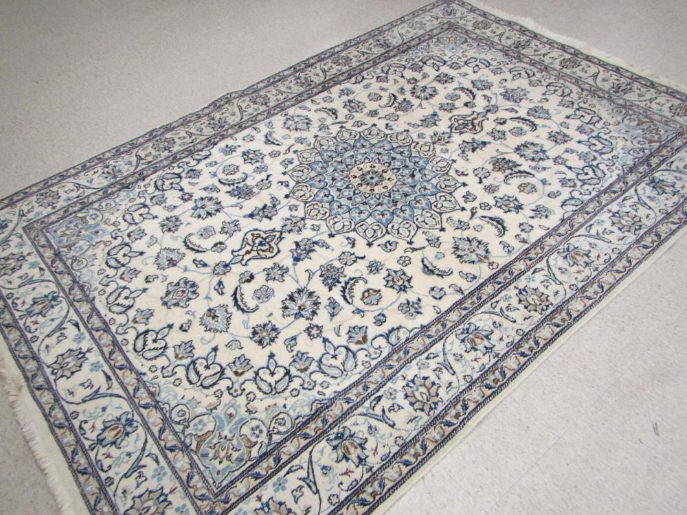 HAND KNOTTED PERSIAN NAIN CARPET,