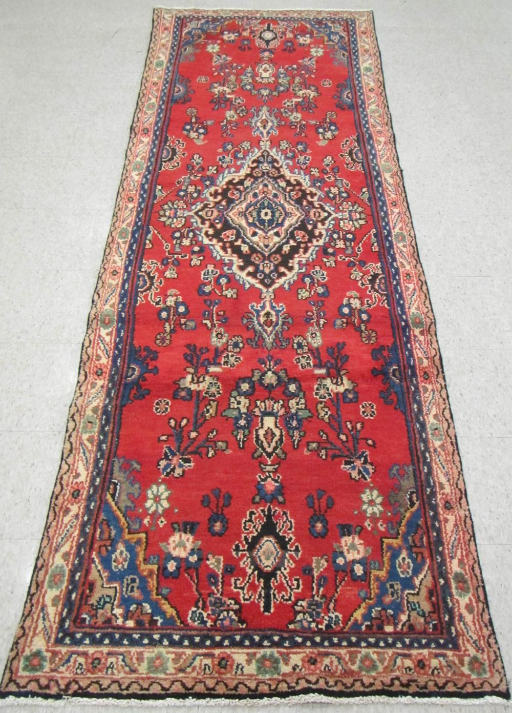 HAND KNOTTED PERSIAN RUG, FLORAL