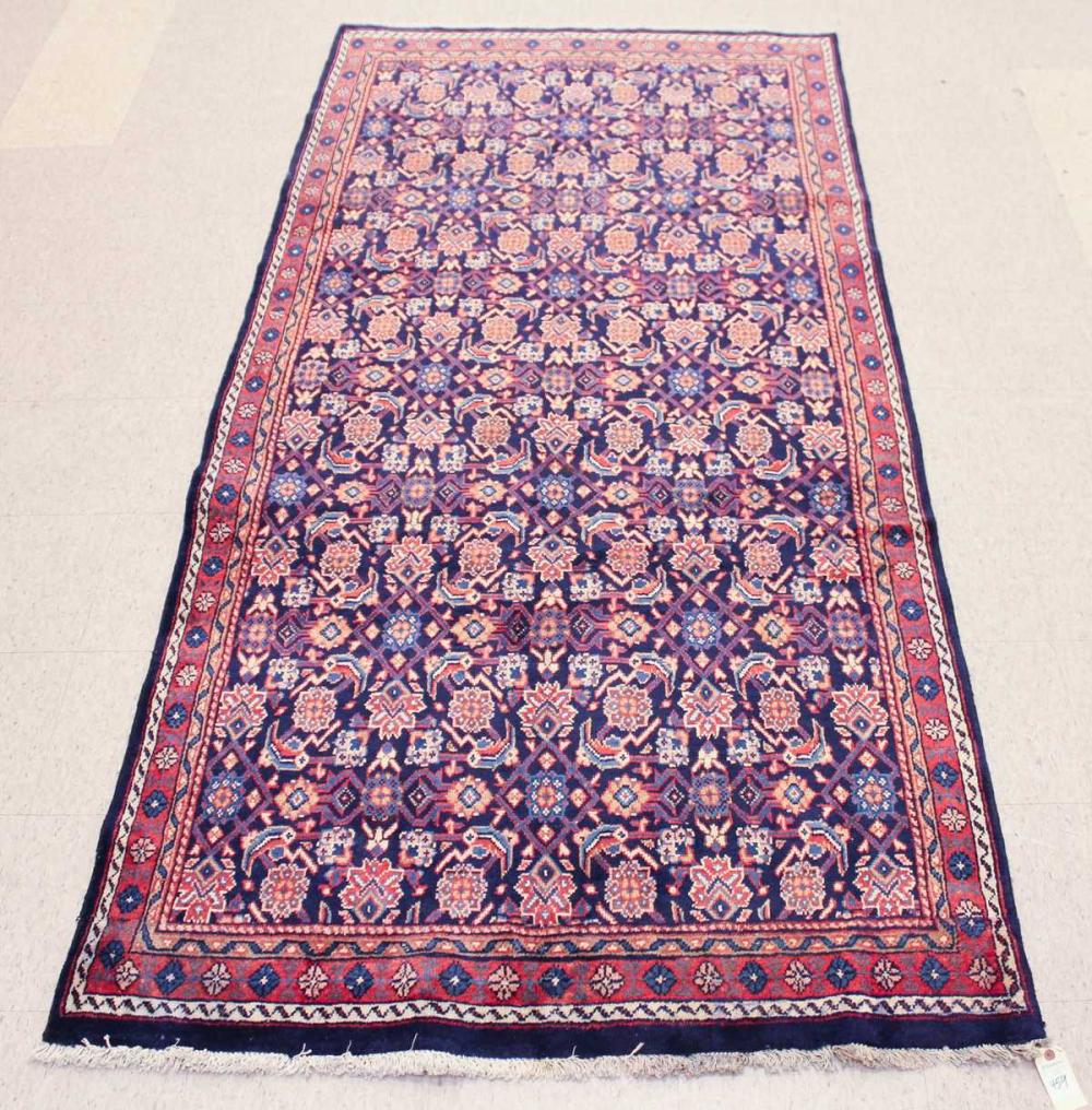 HAND KNOTTED PERSIAN RUG, OVERALL