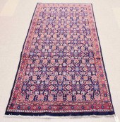 HAND KNOTTED PERSIAN RUG, OVER