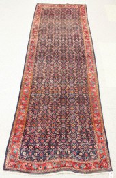 HAND KNOTTED PERSIAN RUG, OVER