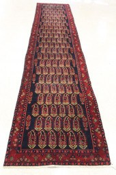 HAND KNOTTED PERSIAN RUNNER, O