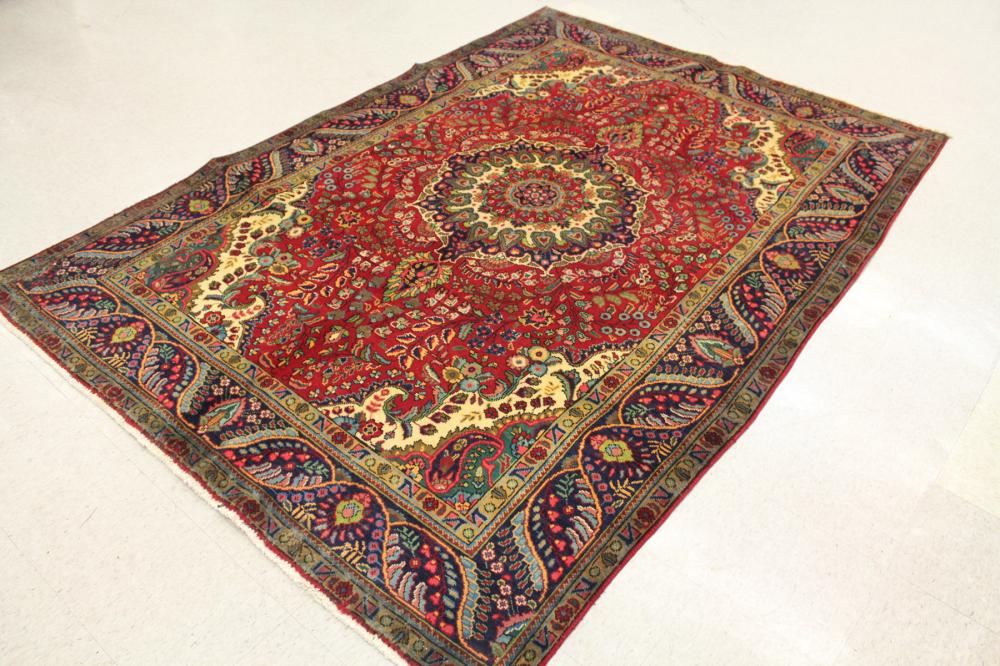 HAND KNOTTED PERSIAN TABRIZ CARPET,