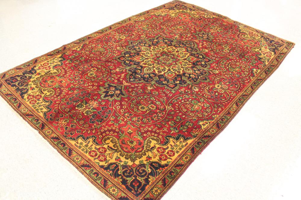 HAND KNOTTED PERSIAN TABRIZ CARPET,