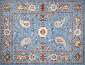 HAND KNOTTED PESHAWAR WITH SUZ