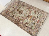 HAND KNOTTED SILK AREA RUGHAND