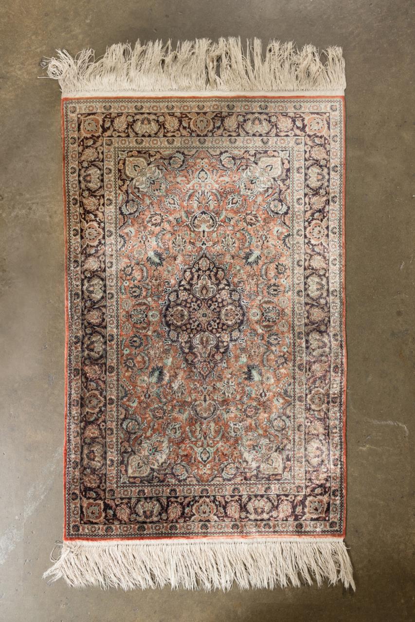 HAND KNOTTED SILK ON SILK PERSIAN