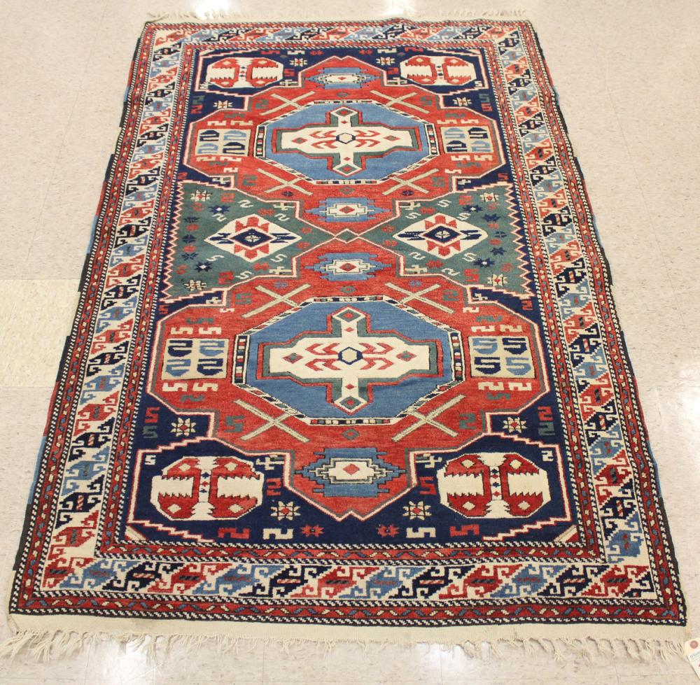 HAND KNOTTED TURKISH CAUCASIAN AREA
