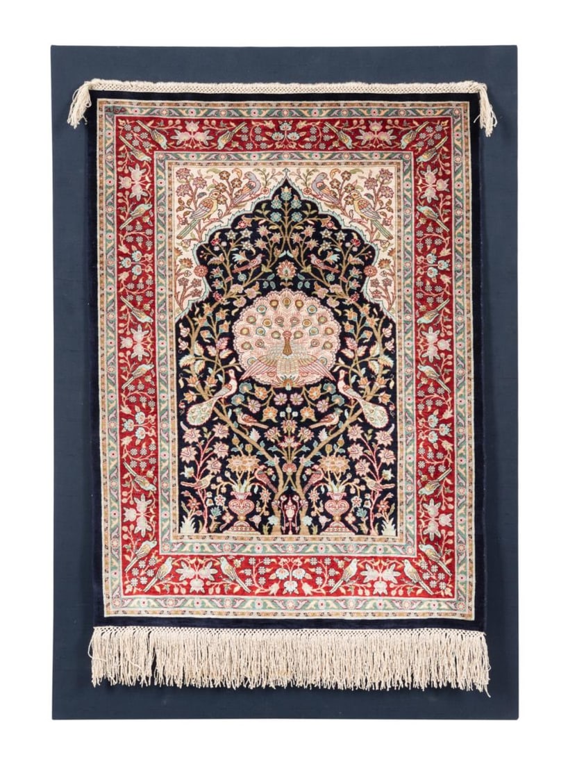 HAND KNOTTED TURKISH SILK ON SILK