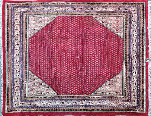 HAND KNOTTED VINTAGE MAHAL ORIENTAL