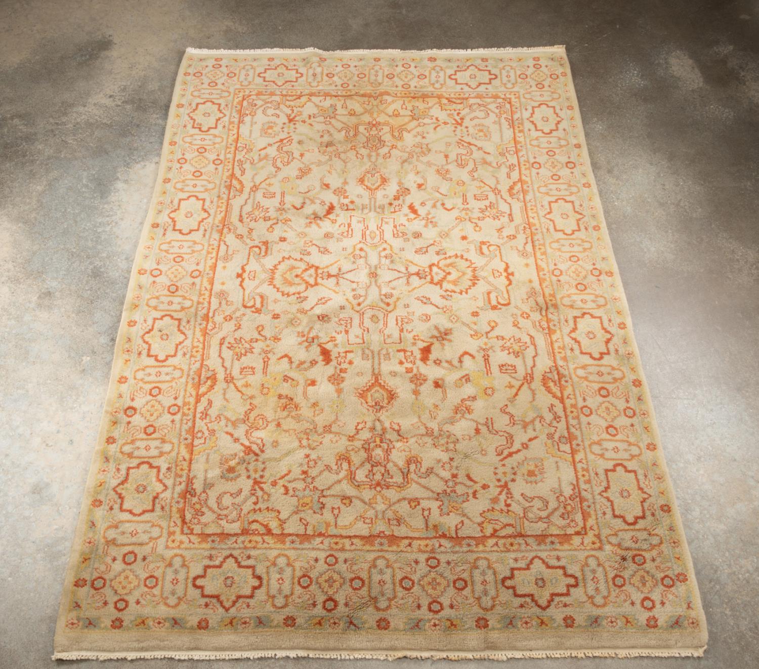 HAND KNOTTED WOOL INDO-OUSHAK