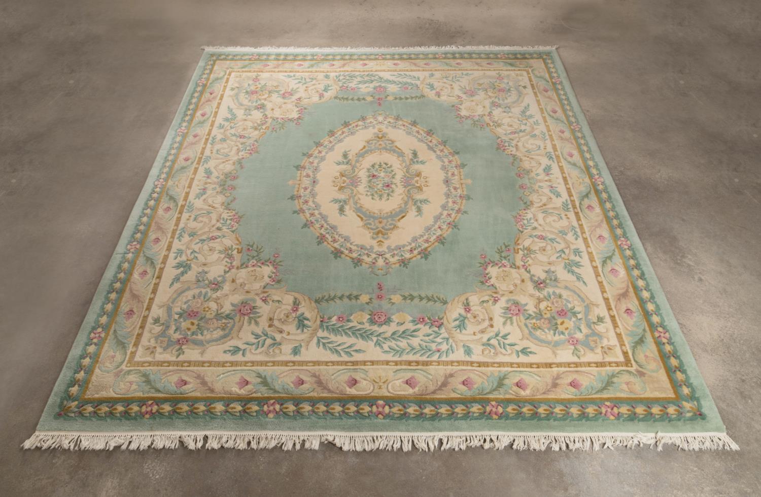 HAND KNOTTED WOOL INDO-SAVONNERIE