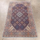 HAND KNOTTED WOOL ON SILK PERS