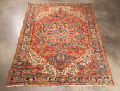 HAND KNOTTED WOOL PERSIAN HERI