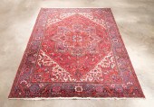 HAND KNOTTED WOOL PERSIAN HERI